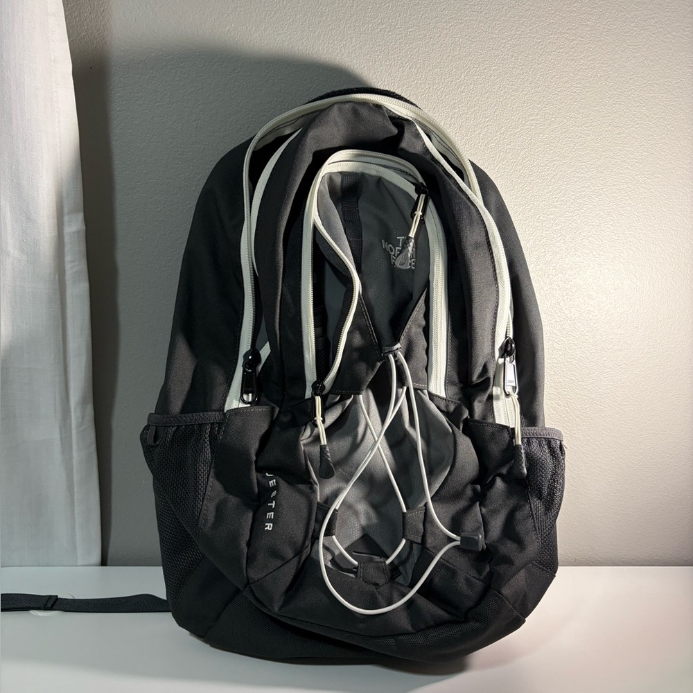 The North Face Black, Grey and White Jester Backpack - Picture 4 of 10